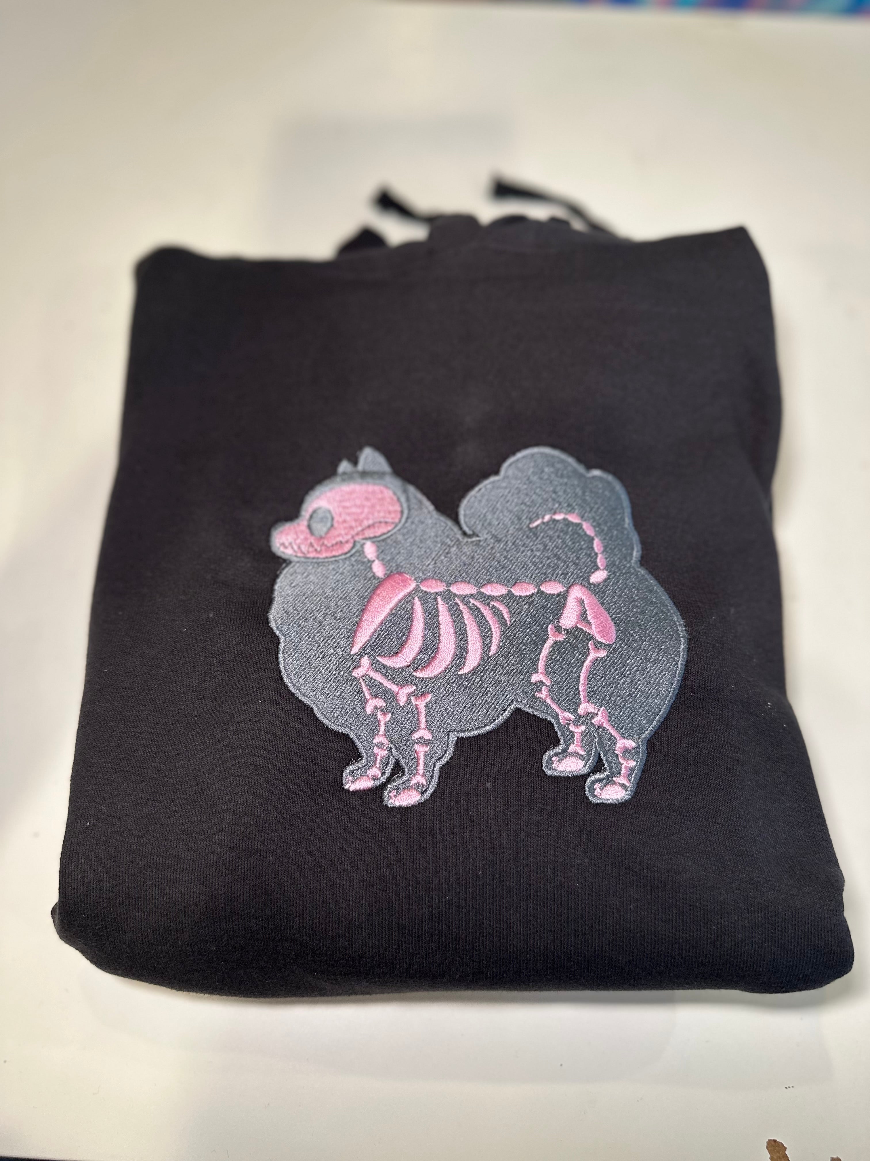 Pull over Custom Skeleton Pet Hoodie