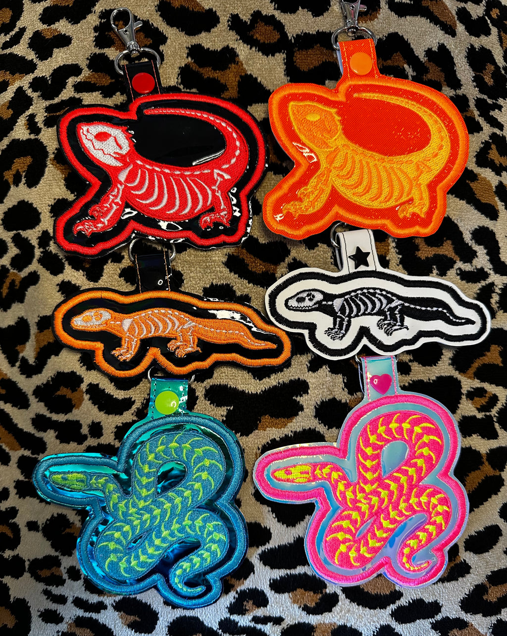 Customizable Skeleton Reptile Badge