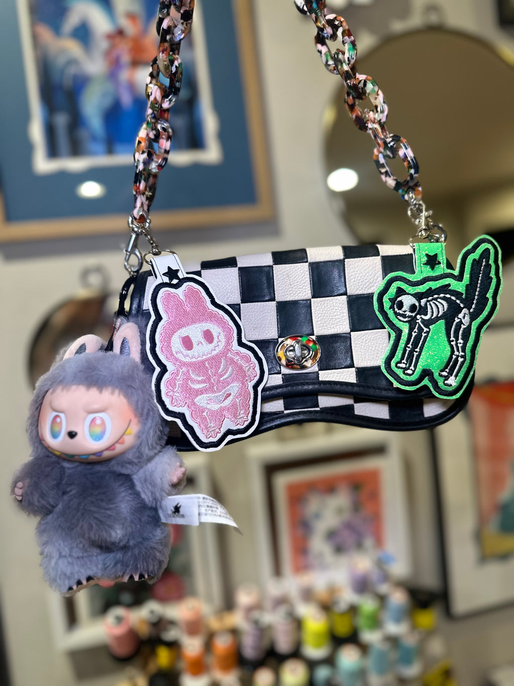 Customizable Skeleton Monster Badge