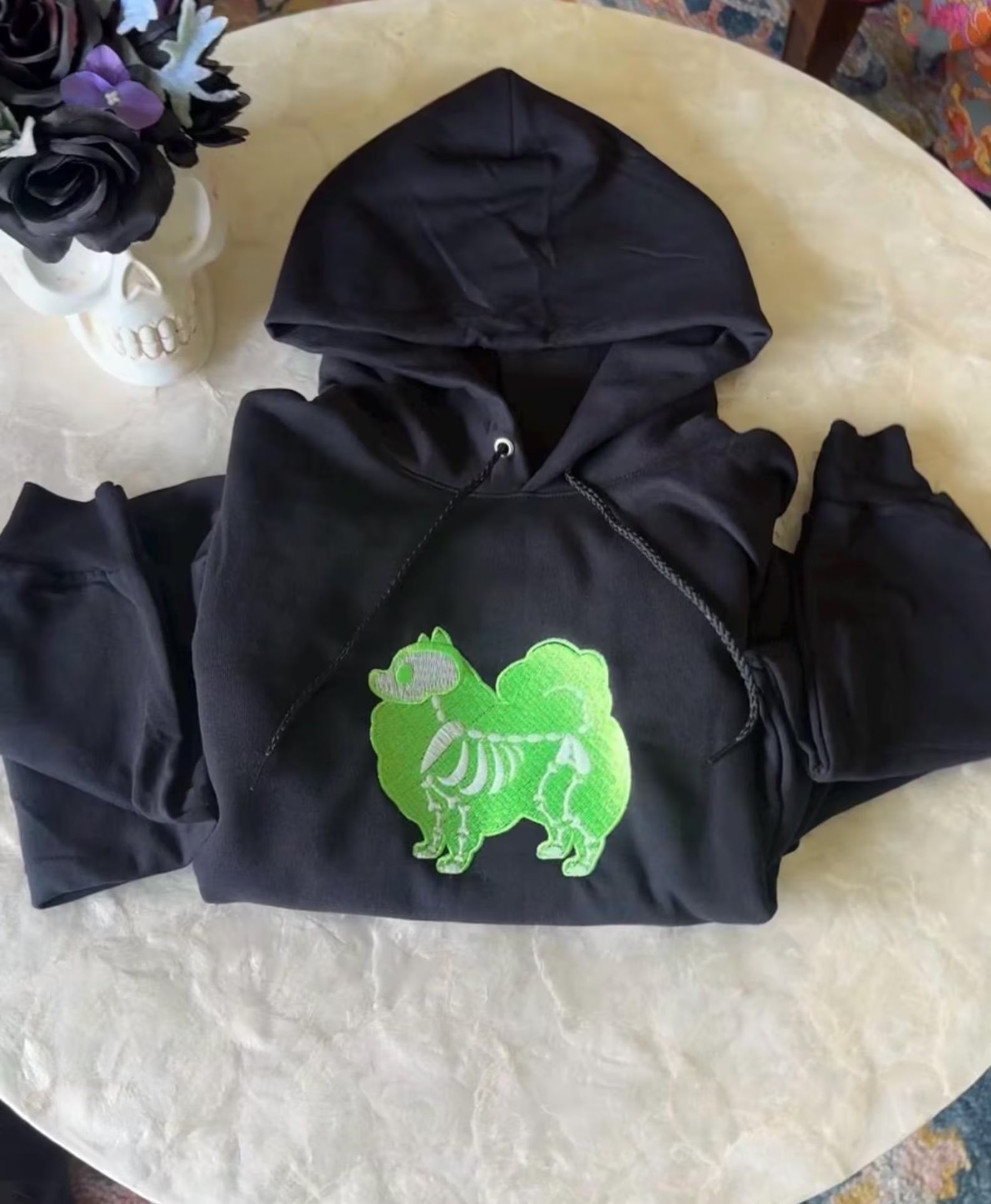 Pull over Custom Skeleton Pet Hoodie